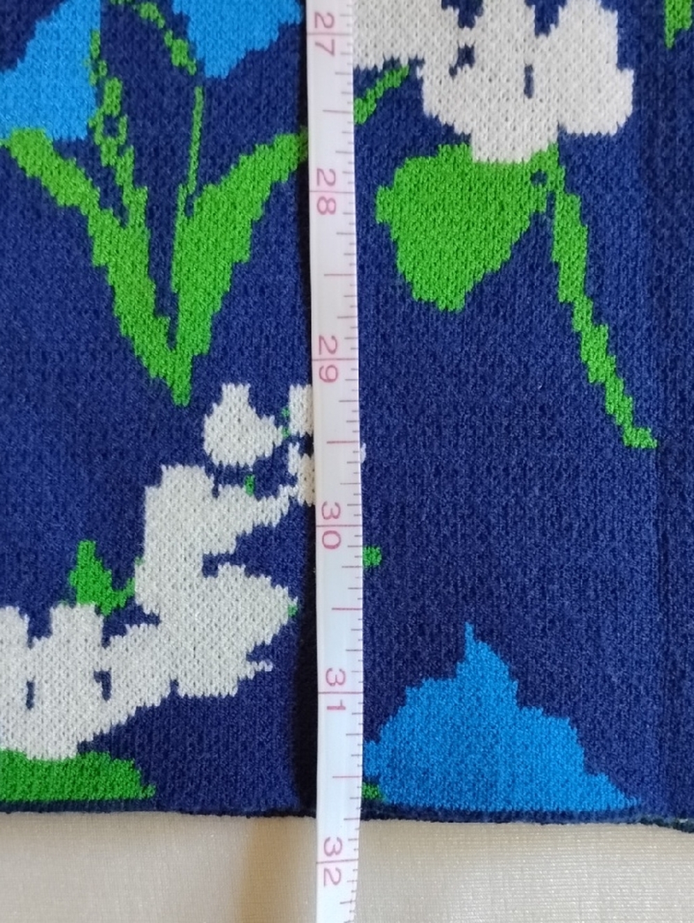 NWT Kate Spade Mixed Floral Midi Sweater Skirt S Blue Green White - Picture 7 of 8